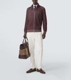 Brunello Cucinelli Ribbed-knit cashmere zip-up cardigan