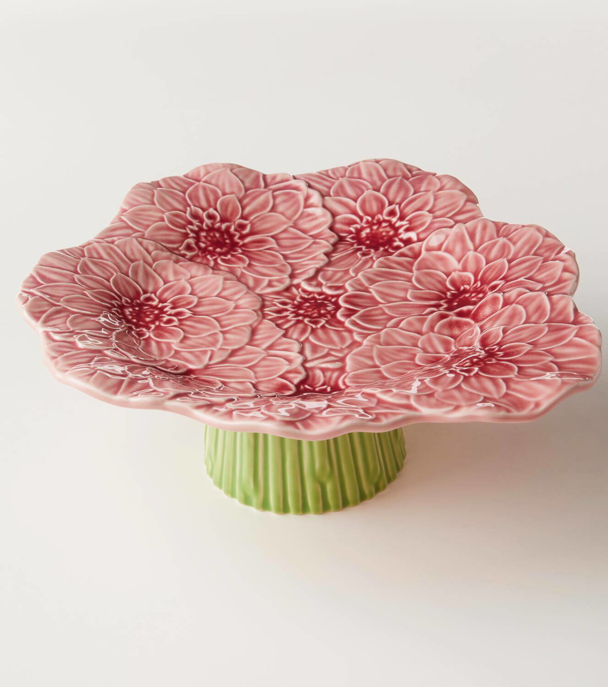 Bordallo Pinheiro Maria Flor Small earthenware cake stand