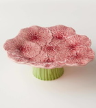 Bordallo Pinheiro Maria Flor Small earthenware cake stand