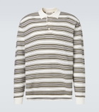 Wales Bonner Samuel striped wool-blend polo sweater