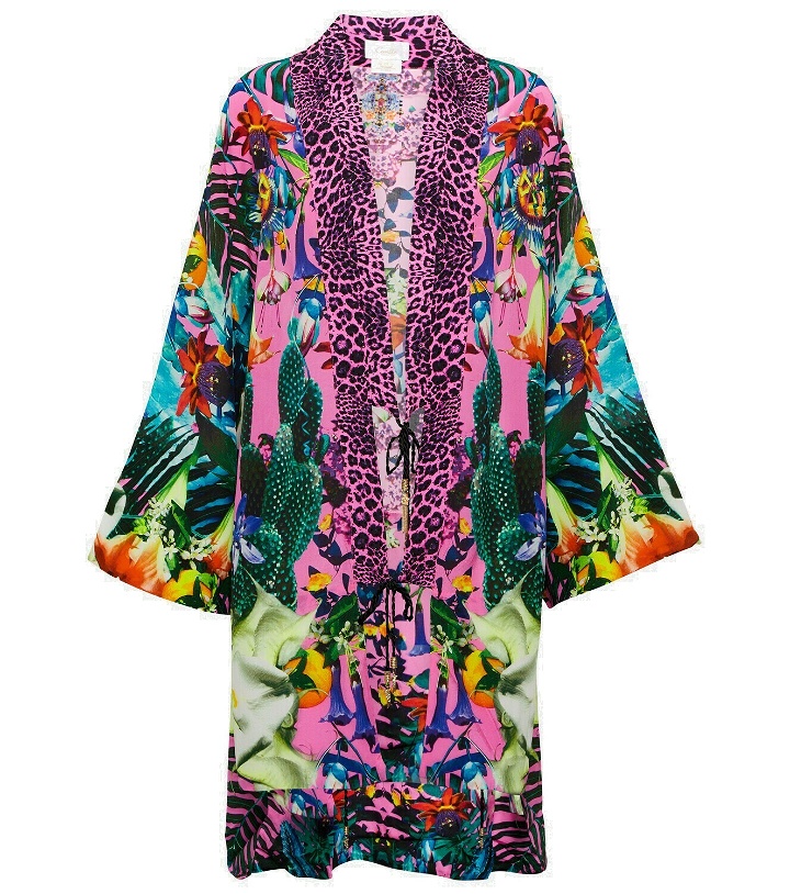 Photo: Camilla Embellished printed silk shawl