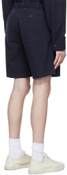 Corridor Navy Cotton Shorts