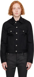 Rick Owens DRKSHDW Black Porterville Button Denim Jacket