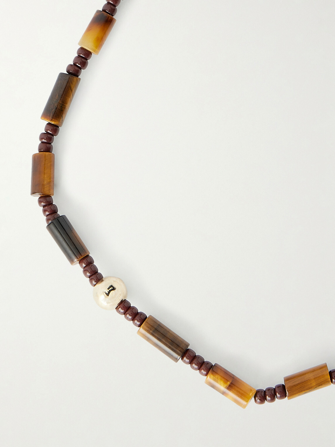 Luis Morais - 14-Karat Gold Tiger's Eye Beaded Bracelet