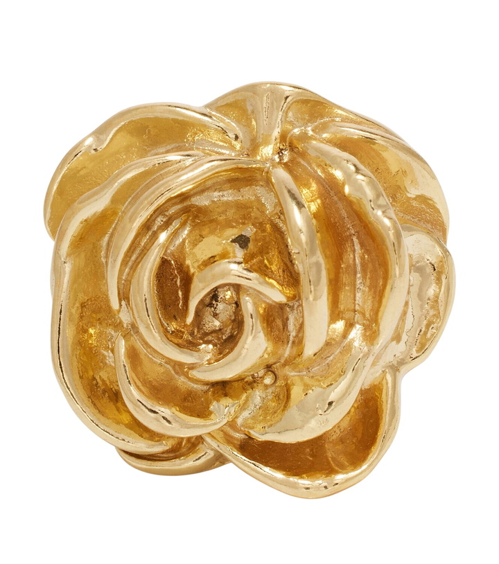 Photo: Magda Butrym Floral gold-plated ring