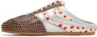 Dries Van Noten Brown & Silver Leather Mule Sneakers
