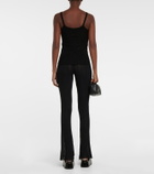 Petar Petrov Taro ribbed-knit silk tank top