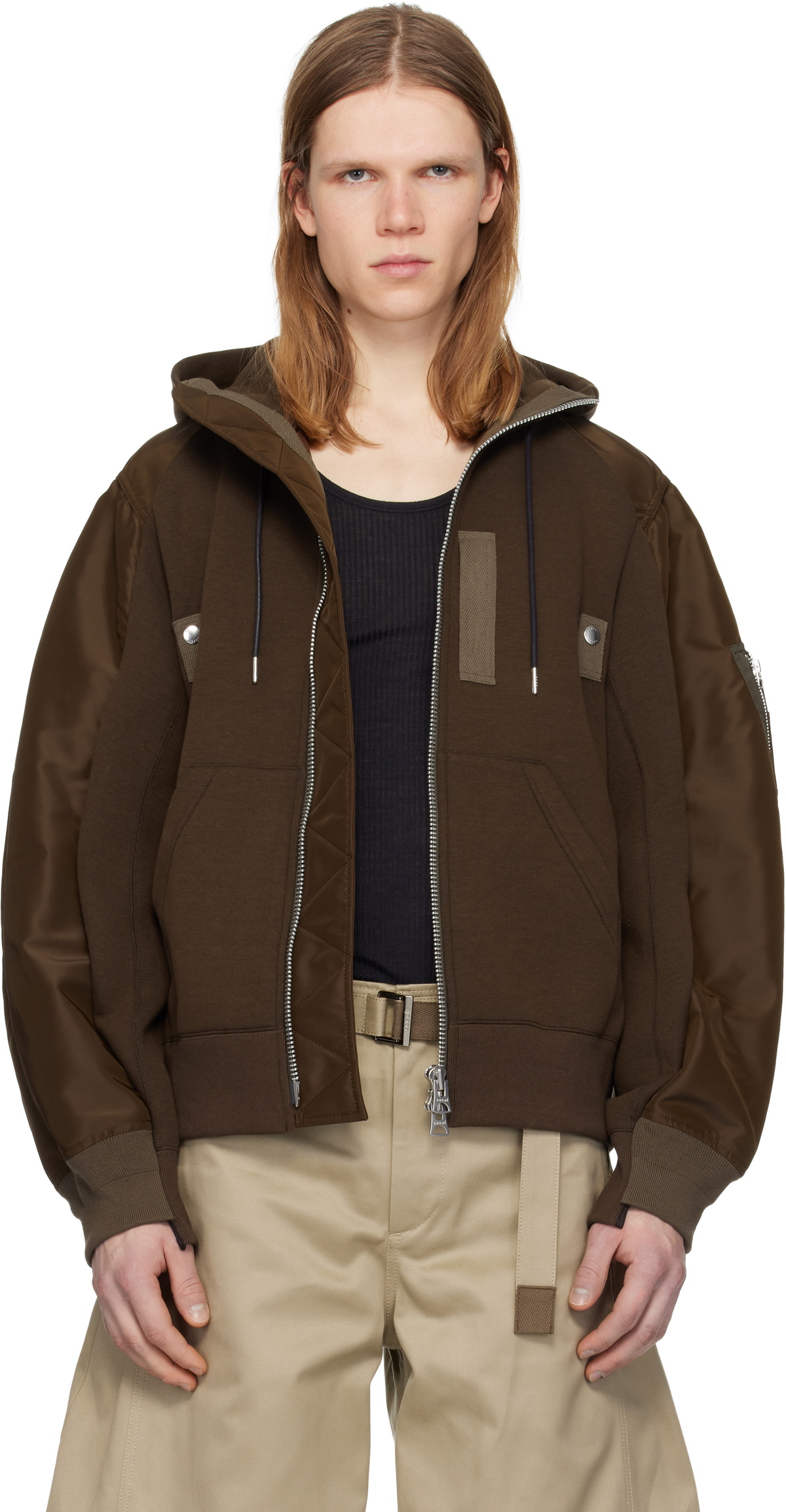 Diesel Black Gold Black Funnel Neck Hoodie Diesel Black Gold