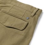 NN07 - Slim-Fit Tapered Garment-Dyed Cotton-Blend Twill Cargo Trousers - Green