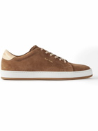 Paul Smith - Tyrone Leather-Trimmed Suede Sneakers - Brown