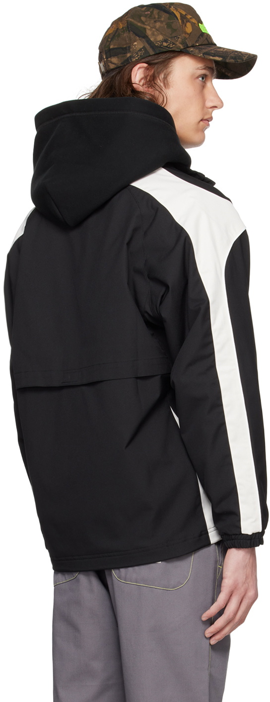 Metalwood Studio Black & White Paneled Track Jacket
