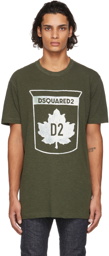 Dsquared2 Green Maple Leaf T-Shirt