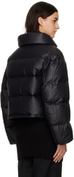 DRAE Black Cropped Down Jacket