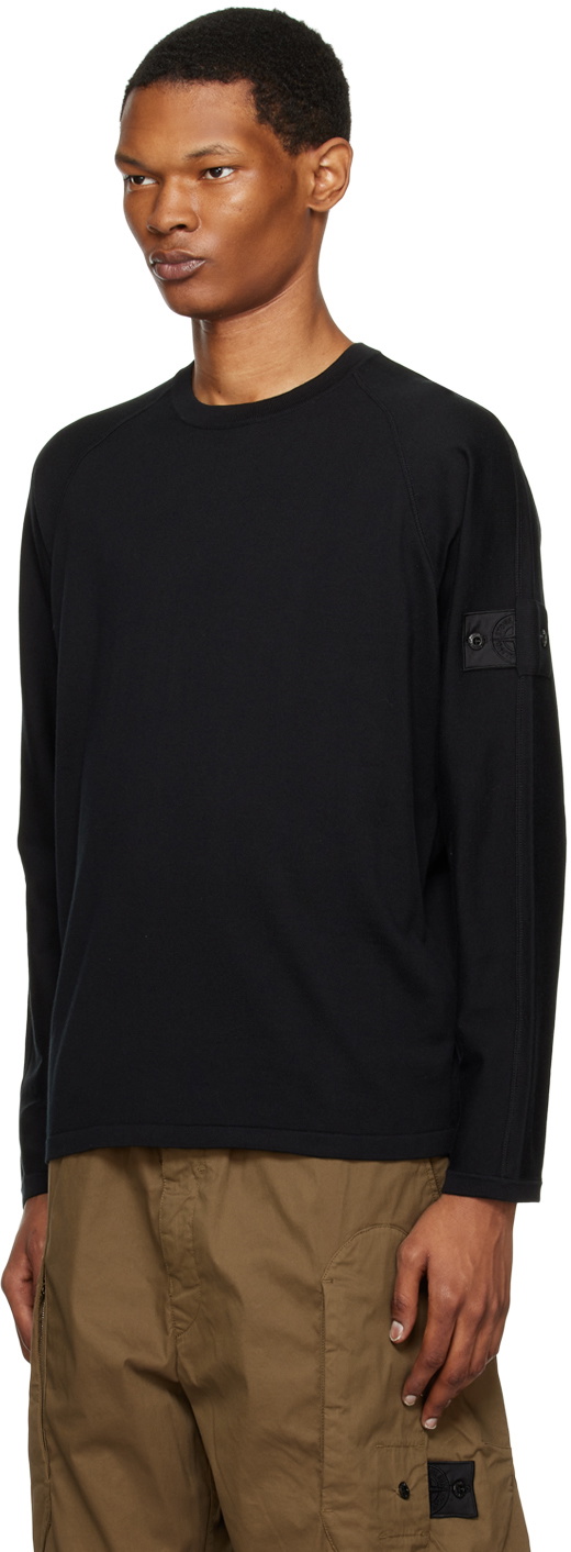 Stone Island Shadow Project Black Patch Sweater