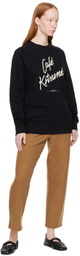 Maison Kitsuné Black 'Cafe Kitsune' Sweatshirt