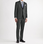 CANALI - Slim-Fit 130s Sharkskin Wool Suit Trousers - Gray