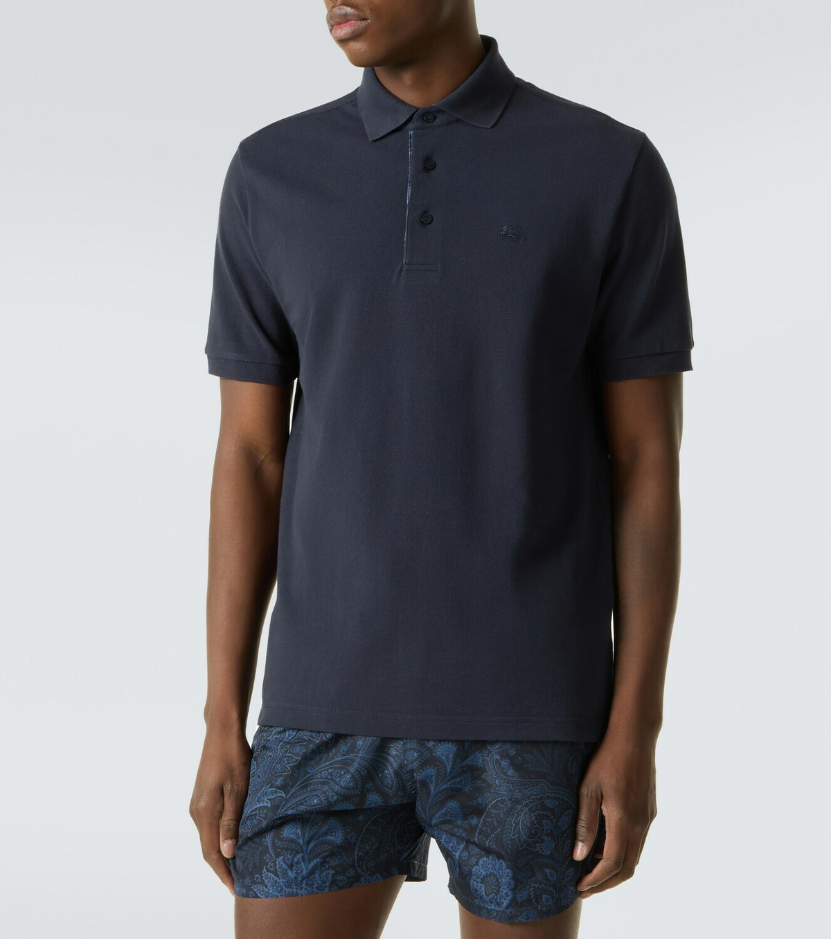 Etro Pegaso cotton polo shirt