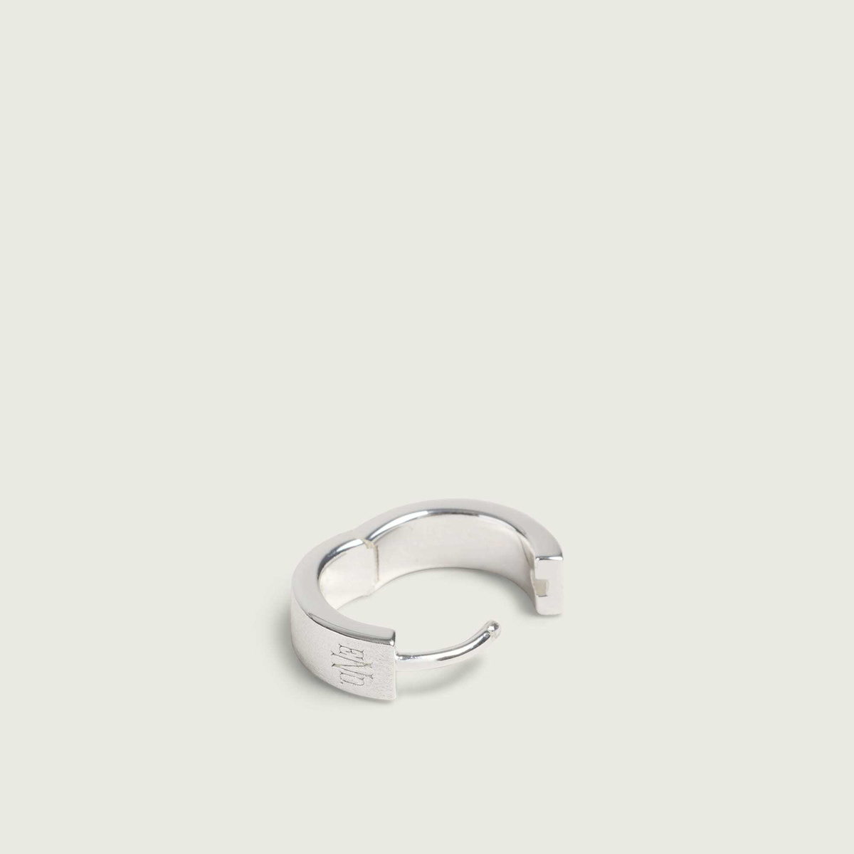 END. Signet Hoop in Silver