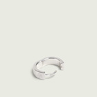 END. Signet Hoop in Silver