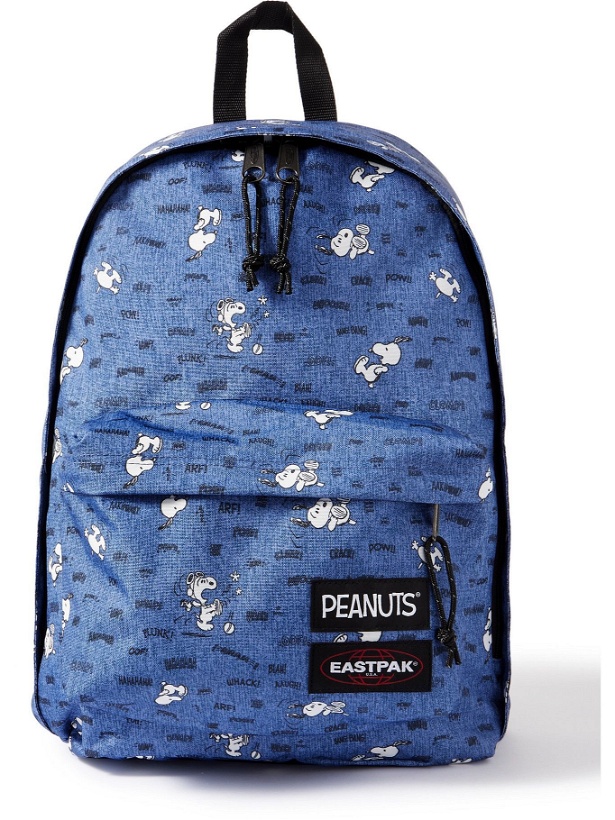 Photo: Eastpak - Peanuts Printed Cotton-Canvas Backpack