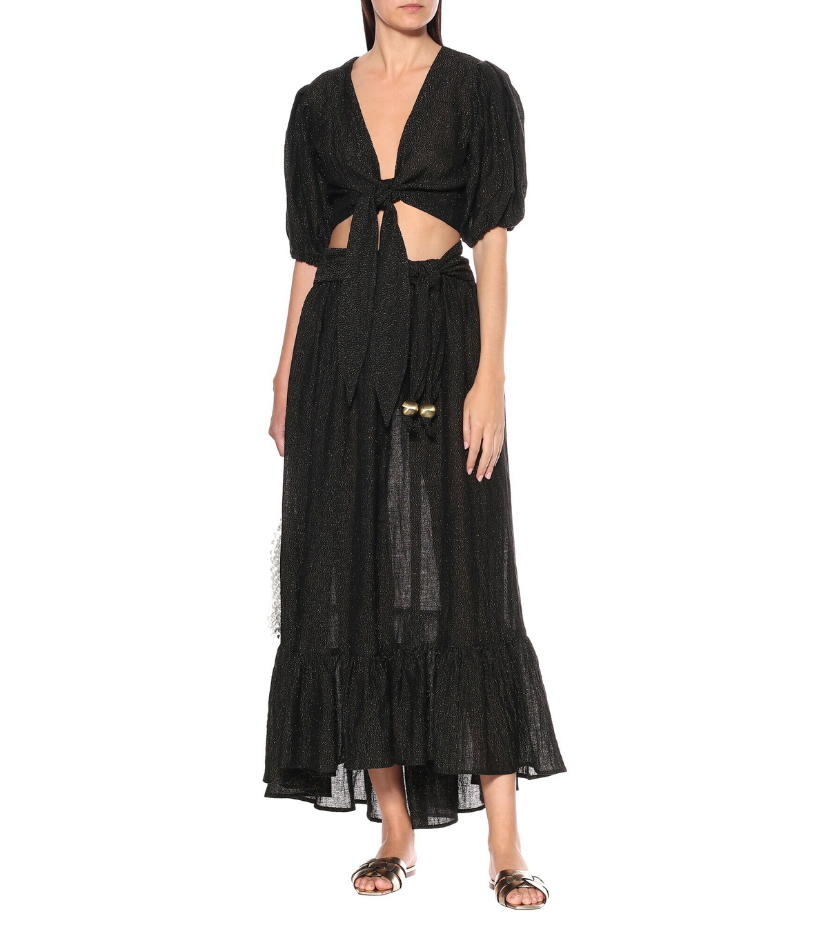 Lisa Marie Fernandez - Nicole linen-blend gauze midi skirt
