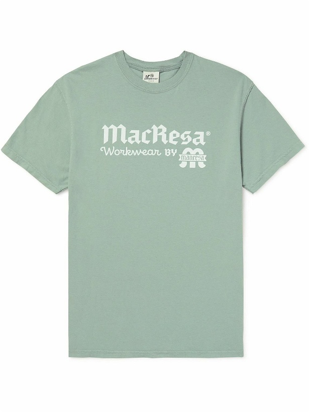 Photo: Manresa - Logo-Print Cotton-Jersey T-Shirt - Green