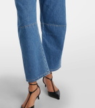 Velvet Farah cropped barrel-leg jeans