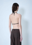 Rick Owens Leather Triangle Bikini Top
