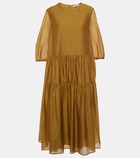 'S Max Mara Etienne cotton and silk voile midi dress