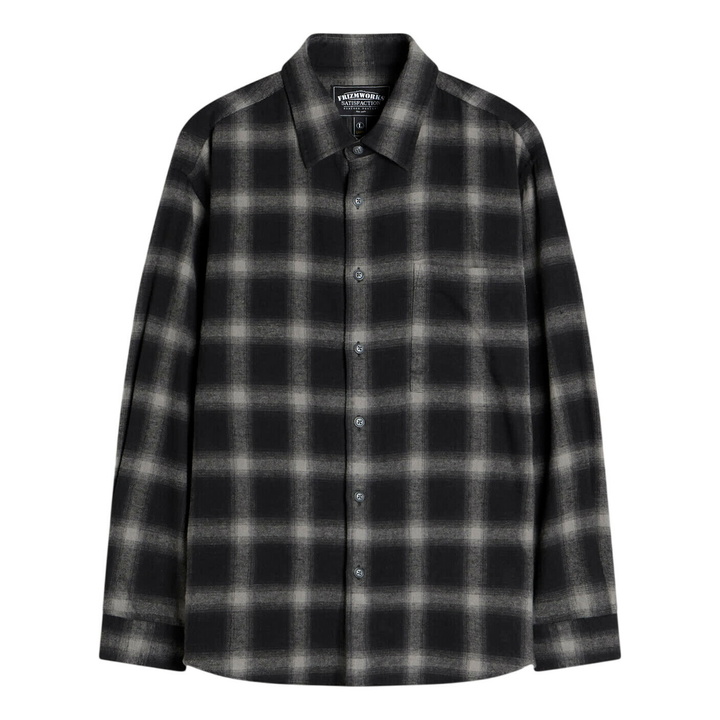 Photo: FrizmWORKS Men's Ombre Check Shirt - END. Exclusive in Black