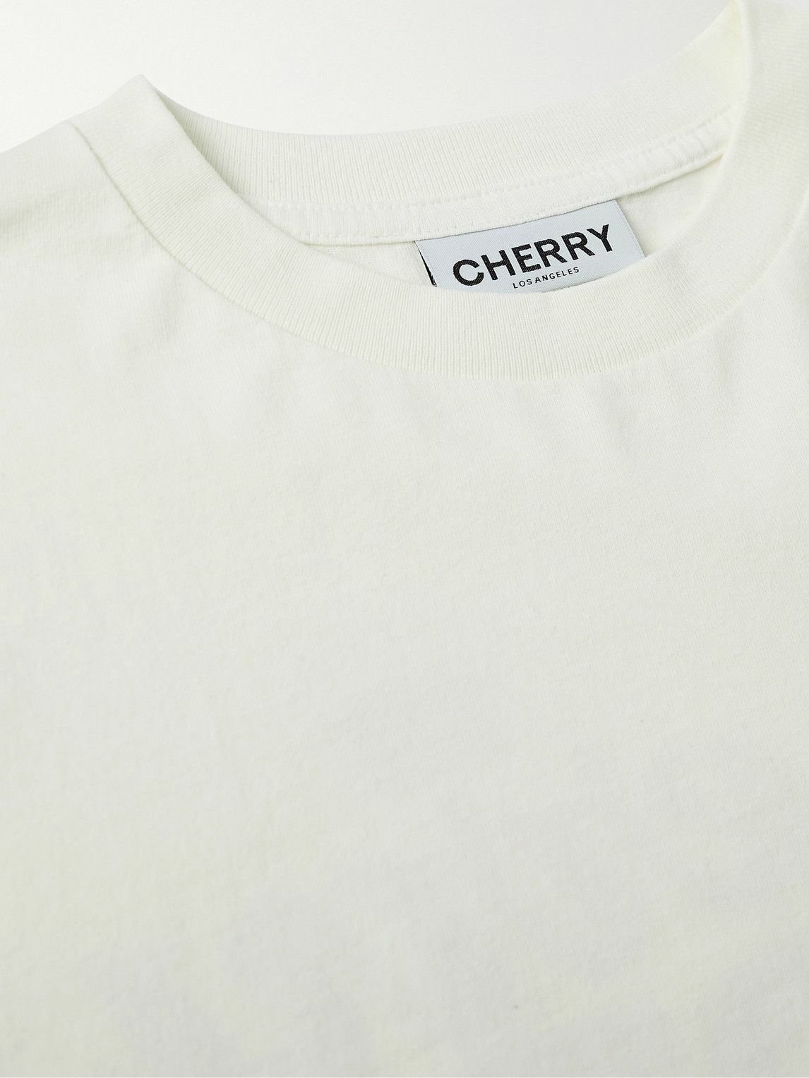 CHERRY LOS ANGELES American Outdoorsman Garment-Dyed Logo-Print  Cotton-Jersey T-Shirt for Men