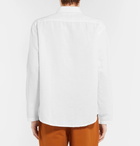 Sandro - Linen and Cotton-Blend Half-Zip Shirt - Men - White