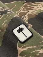 Palm Angels - Logo-Appliquéd Patchwork Printed Cotton Blouson Jacket - Green