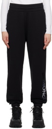 Moncler Black Flocked Lounge Pants