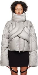 HELIOT EMIL Gray Connective Down Jacket