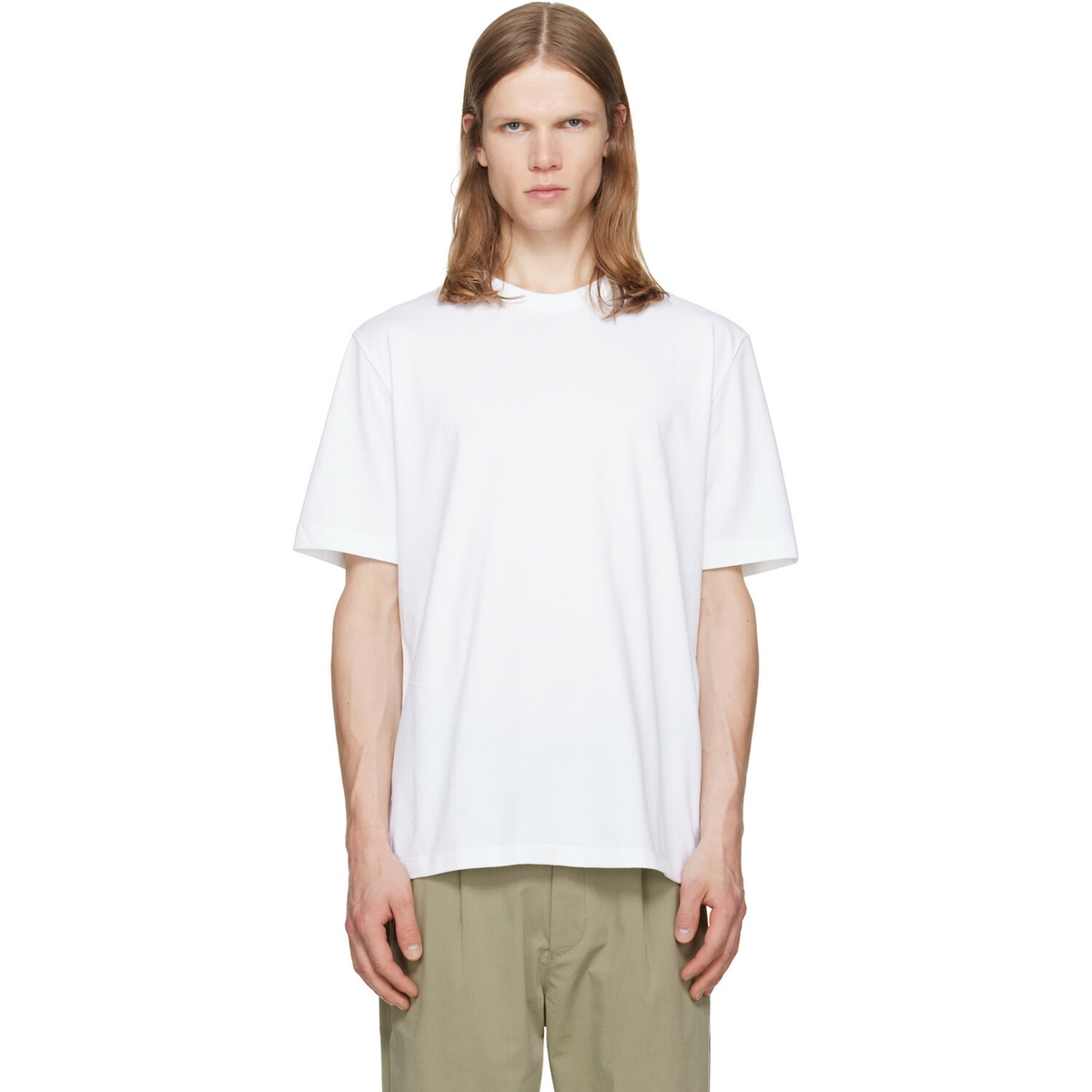 BOSS Three-Pack White Crew-Neck Cotton T-shirts