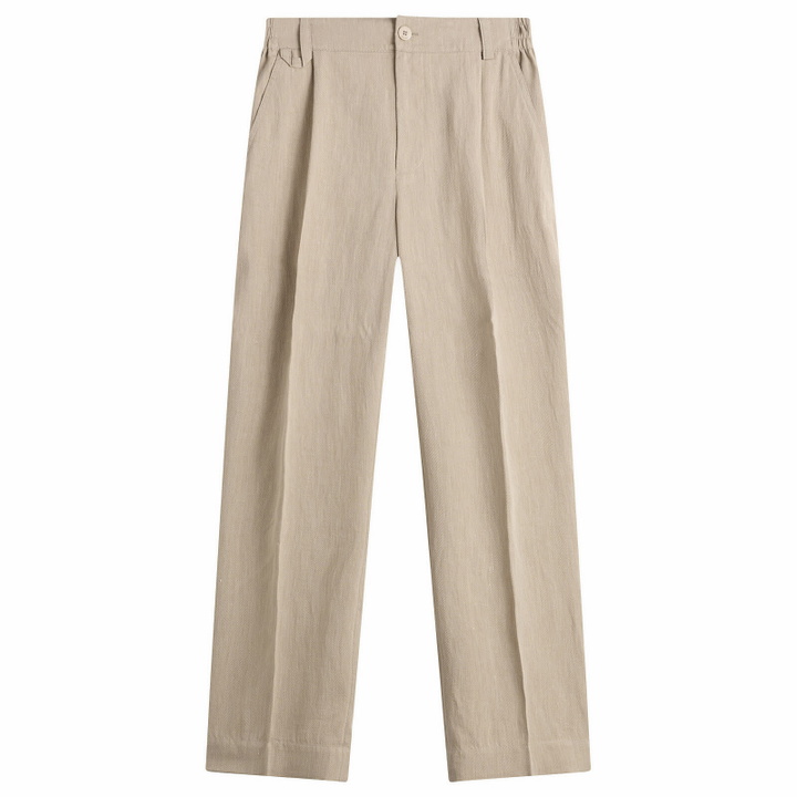 Photo: Jacquemus Men's Cruising Cotton Linen Trouser in Beige
