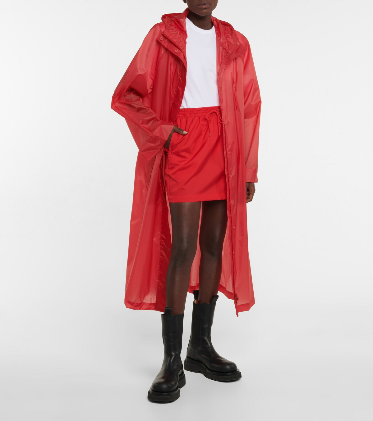 Wardrobe.NYC Highrise drawstring miniskirt WARDROBE.NYC