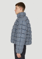 Plaid Puffer Jacket in Blue