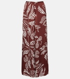 Poupette St Barth Clea high-rise printed wide-leg pants