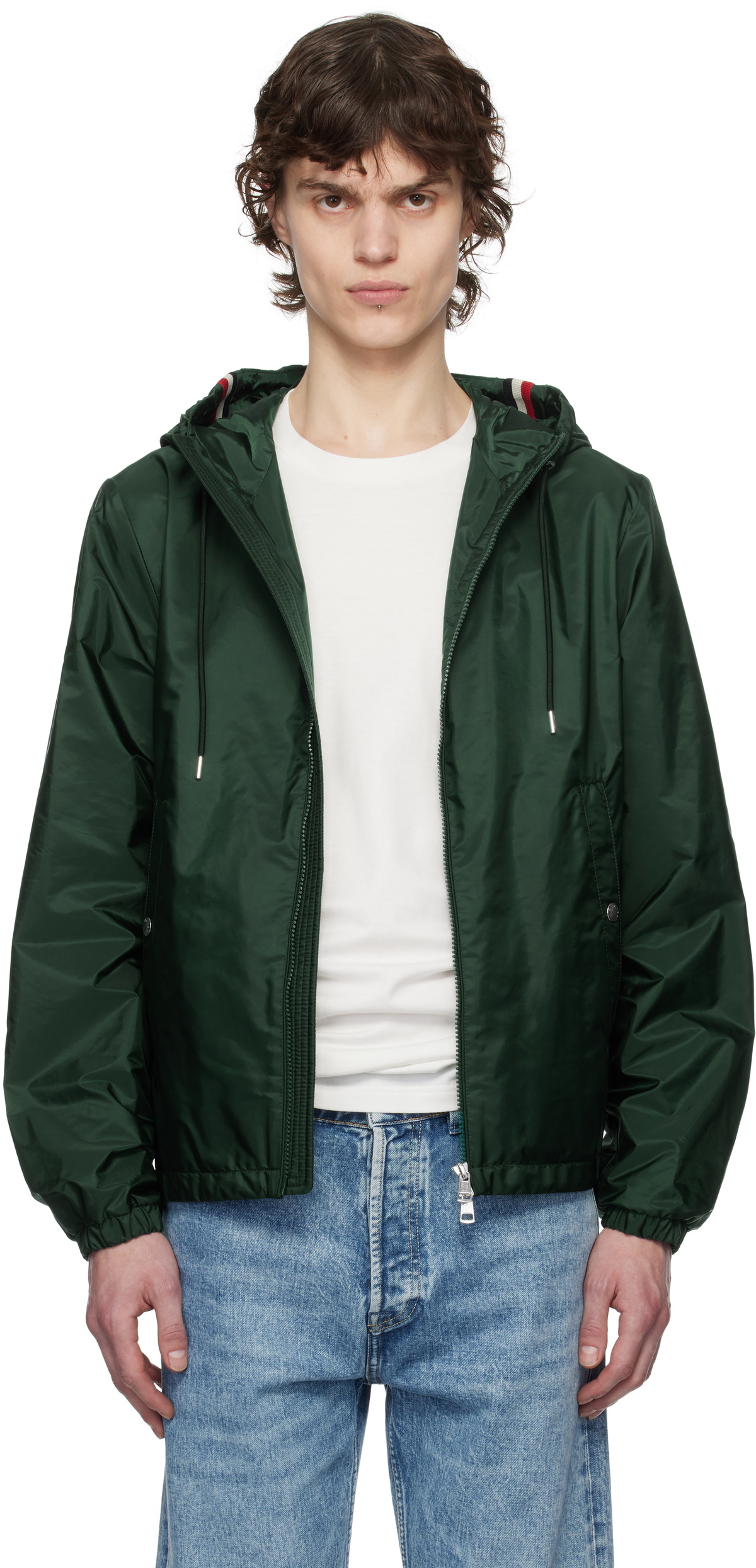 Moncler Green Grimpeurs Hooded Windbreaker Jacket Moncler