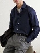 Eleventy - Cotton-Blend Shirt - Blue