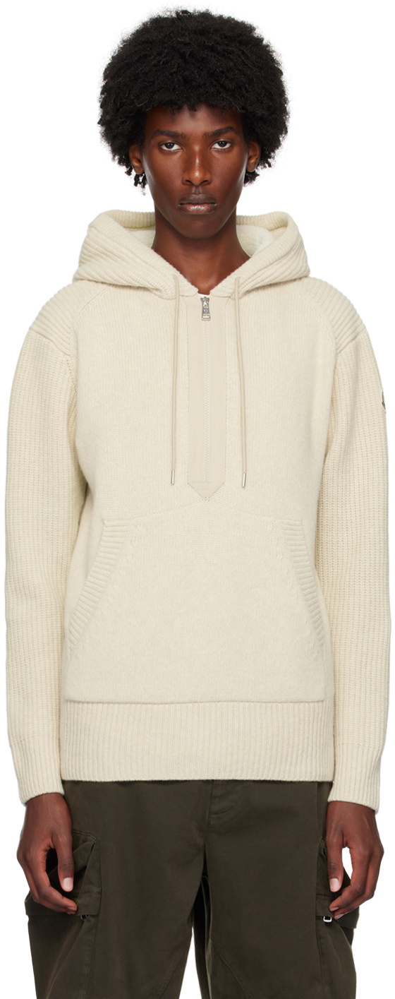 Cream cashmere hoodie best sale