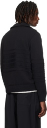 Craig Green Black Tape Knit Polo