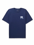 Saturdays NYC - Sig Zane Logo-Embroidered Cotton-Jersey T-Shirt - Blue