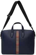 Paul Smith Navy Signature Stripe Folio Briefcase