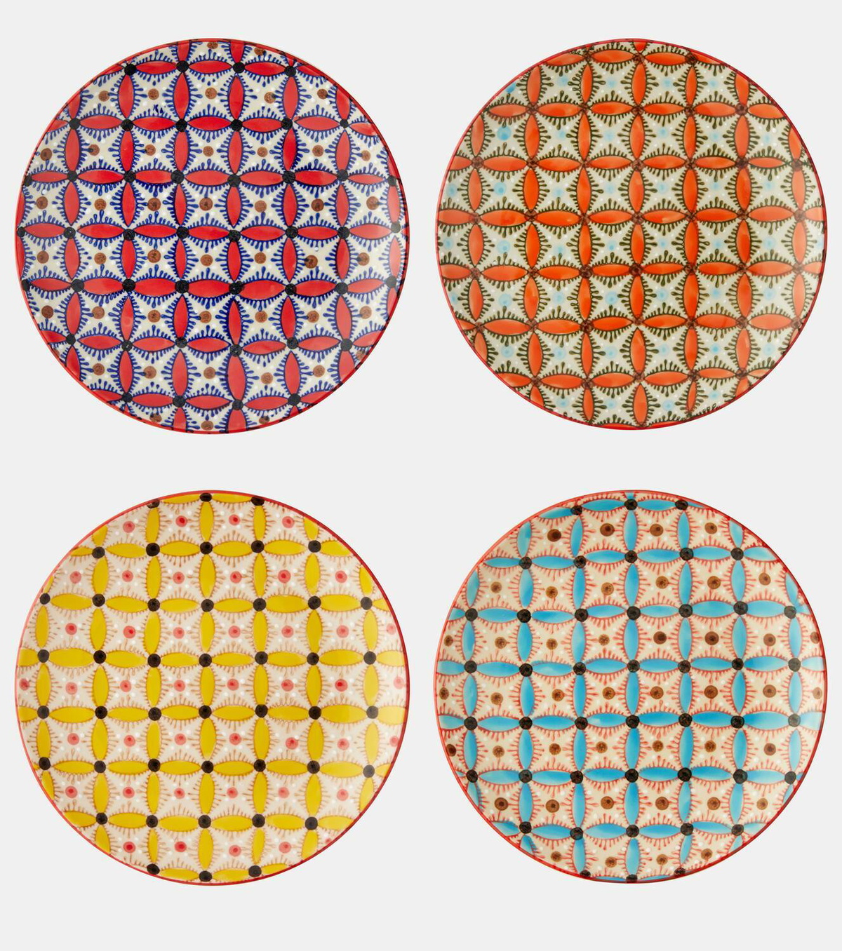 Polspotten Hippy set of 4 side plates