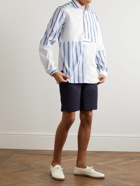 Sebline - Panelled Striped Cotton-Poplin Shirt - White