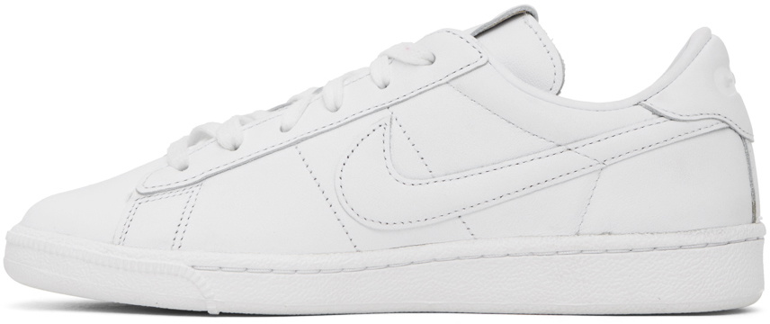 Black Comme des Garçons White Nike Edition Tennis Classic Sneakers
