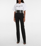 Alaïa Logo cotton jersey bodysuit